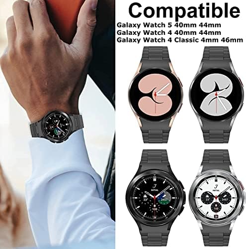 להקת צפייה של Lifenova Titanium עבור Samsung Galaxy Watch 5 Pro no Gap להקת רצועת מטאל, עבור Galaxy
