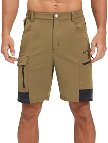 מכנסי מטען לטיולי גברים של אזרון מגולף יבש מהיר עבודה חיצונית מכנסיים קצרים טקטיים עם ריבוי כיס לטיולי