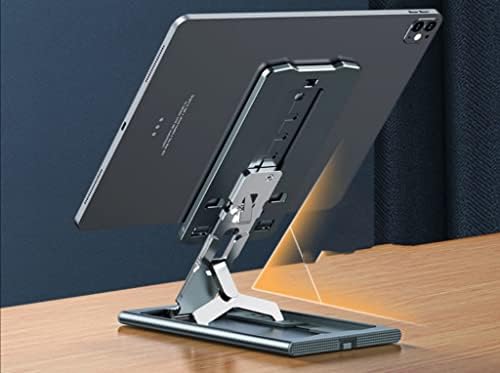 LADUMU שולחן עבודה מחזיק טלפון סלולרי אלומיניום סוגר סגסוגת סגסוגת שולחן עבודה מקורה מתנות לתמיכה במשרד