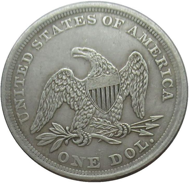 דגל 1 דולר ארהב 1852 מטבע זיכרון מעופף מצופה כסף