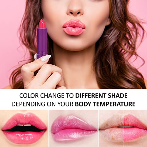 שפתון שינוי צבע קסם 6 יחידות סט אלוורה חדור לאורך זמן צבע קסם קרם לחות שפתיים איפור