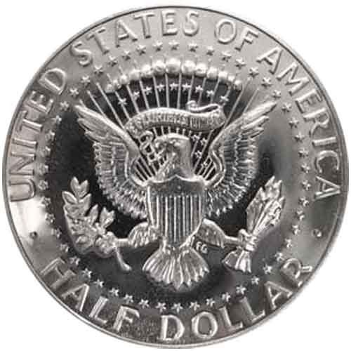 משנת 1970 S Silver Gem הוכחת קנדי ​​חצי דולר ארהב מטבע