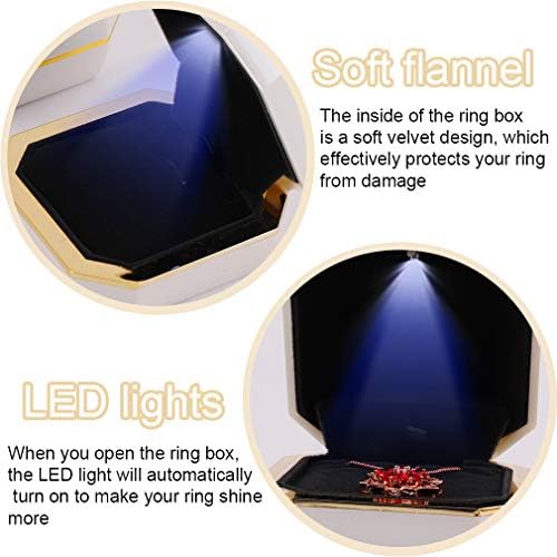 ISUPERB LED תליון שרשרת קופסא צמיד צמיד זוג קופסאות מתנה תכשיטים