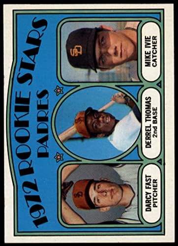 1972 Topps 457 Padres Rookies Derrel Thomas/Mike Ivie/Darcy Fast San Diego Padres Ex/Mt Padres
