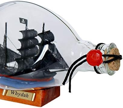 המפטון הימי ווידה גאלי פיראטים ספינה זכוכית בקבוק 7 - פיראטים דגם-סירת דגם