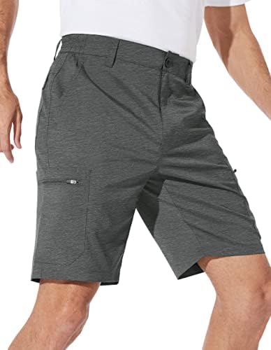 מכנסיים קצרים גולף היברידיים של Puli גברים שמלת הליכה בגודל 9 אינץ