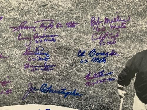 צוות Mets 1962 של ניו יורק חתם על 16 x 20 w/jsa - תמונות MLB עם חתימה