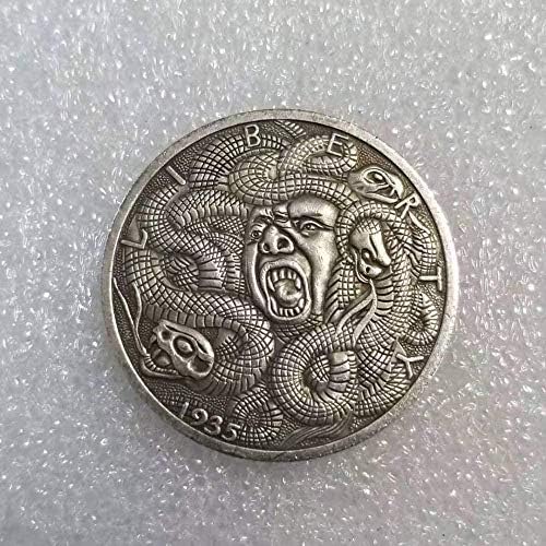 מלאכות עתיקות 1935 מטבע מטבע אמריקאי פליז מכסף מטבע סילבר דולרי מכסף מס '766