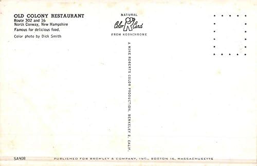 צפון קונווי ניו המפשייר מסעדת מושבה ישנה וינטג 'גלויה K52961