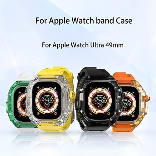 JWTPRO עבור Apple Watch Ultra 49mm Mod Series 8 7 6 6 5 4 SE צמיד רצועת צמיד שעון שעון אור מחוספס מכסה