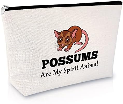 חובבי אופוסום מתנה לנשים תיק איפור מצחיק מתנה חובב בעלי חיים מתנה לבנות תיק קוסמטי.