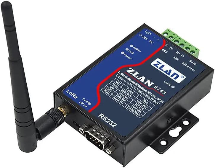 Zlan9743 מכשיר LORA Ethernet Modbus RS485 מודול אלחוטי