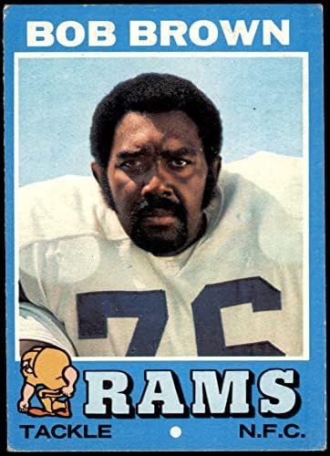 1971 Topps 16 בוב בראון לוס אנג'לס ראמס VG/Ex Rams Nebraska