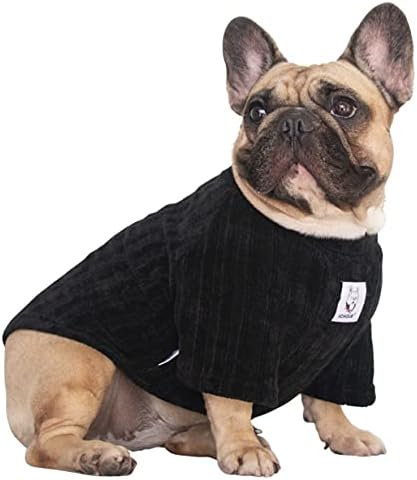 ICHOUE PET כלב חורף חורף בגדי סוודר צווארון גולף לברדוג צרפתי צרפתי שיבה INU קורדרוי מזג אוויר קר חולצת