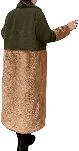 Prdecexlu אלגנטית חורפית שרוול ארוך שרוול ארוך, נשות בית טוניקה טוניקה נוחות נוחות מעילים צבע חסימה