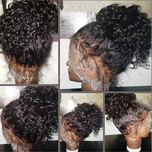 זיקריה 13 על 4 תחרה מול פאות שיער טבעי מתולתל שיער טבעי תחרה מול פאות לנשים שחורות 150 אחוז צפיפות שיער