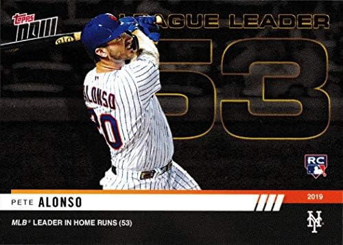 2019 Topps Now Baseball 930 כרטיס טירון פיט אלונסו - 53 ריצות ביתיות בשנת 2019 - רק 2,546 תוצרת!