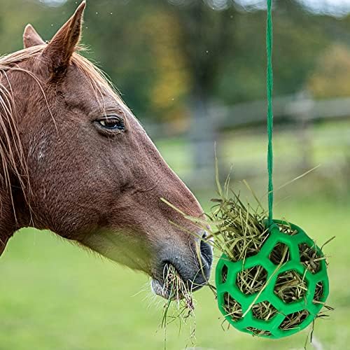 2 יחידות סוס האכלת צעצועי סוס פינוקים כדור חציר מזין כדור או סוס סוס עיזים כבשים להקל על לחץ, סוס יציב