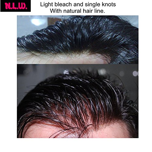 פאה לגברים שיער חתיכות לגברים אירופאי בתולה שיער טבעי החלפת מערכת לגברים, 10 איקס 8 שיער טבעי פאה גברים