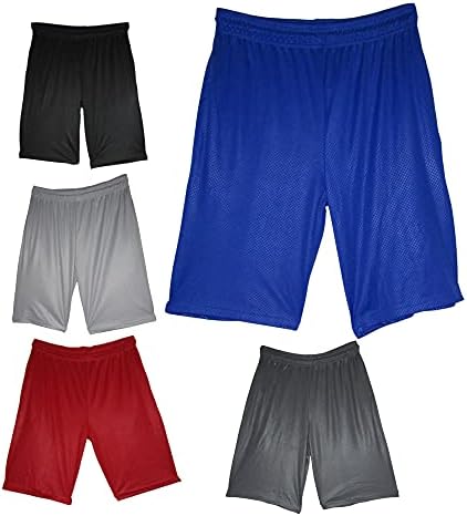 מכנסי כדורסל מסנוורים לרשת גברים עם כיסים בצבעים שונים