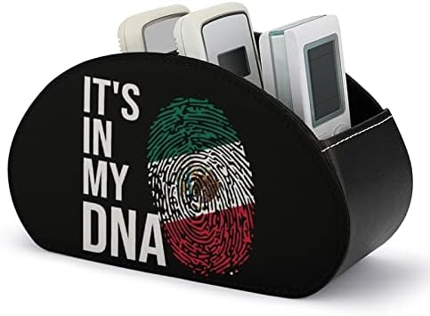 זה ב- DNA שלי דגל מקסיקני טלוויזיה טלוויזיה מחזיקי שלט רחוק מארגן איפור ארגז עור PU עור אחסון בית חנות