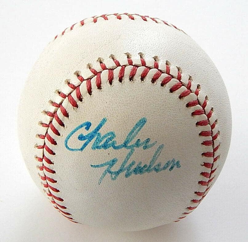 צ'רלס הדסון חתום על חתימה אוטומטית בייסבול - כדורי בייסד חתימה