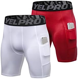 Abtioyllz 3 מכנסי דחיסה של אריזה לגברים סטרץ 'מפעיל אימון אימון אתלטי שכבתי תחתונים תחתונים מכנסיים