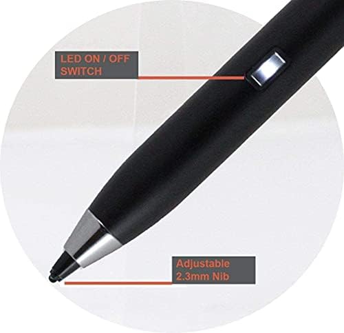 Broonel Black Point Point Digital Active Stylus Pen - תואם ל- HP Chromebook 11a -NB0000NA 11.6 מחשב