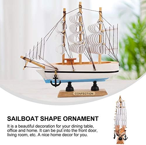 מפרשית ספורטיבית דקור: עץ סירת מפרש, מפרשית דגם החוף בית תפאורה עבור משרד בית החוף מסיבת שולחן קישוט