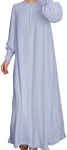 שמלה מוסלמית לנשים חיג'אב טורקיה שיפון חלוק קרדיגן בגדים מוסלמים לגברים ערבית שרוול ארוך שמלה מוסלמית
