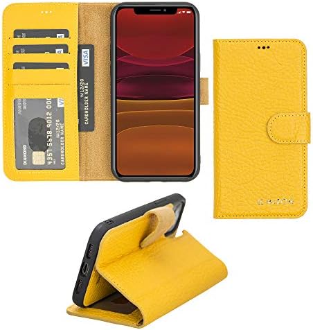 תיק ארנק נתיק מעור תואם לאייפון 12 פרו מקס, מחזיק כרטיס אשראי מגנטי להגנה על כיסוי נתיק וחריץ מזומנים